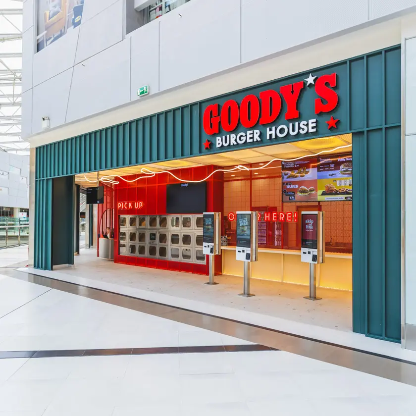 Goody's Burger House w The Mall Athens, grecka sieć burgerowa