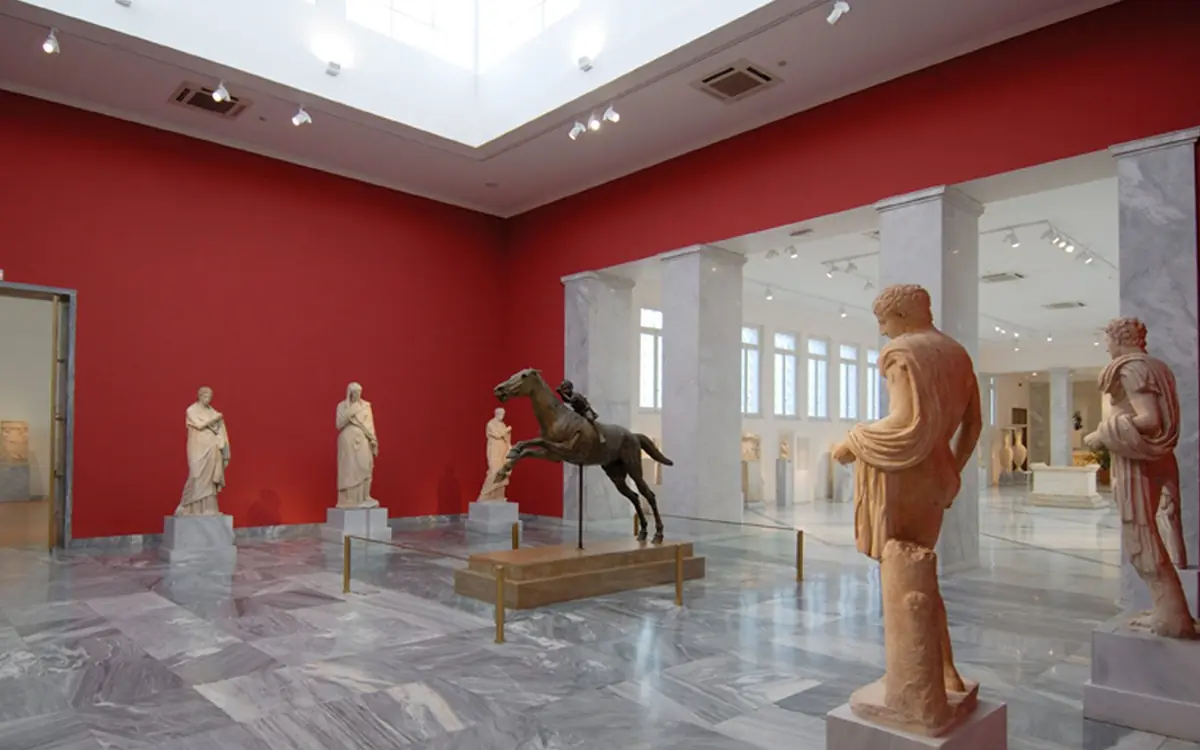The Jockey of Artemision in room 21 of the National Archaeological Museum
