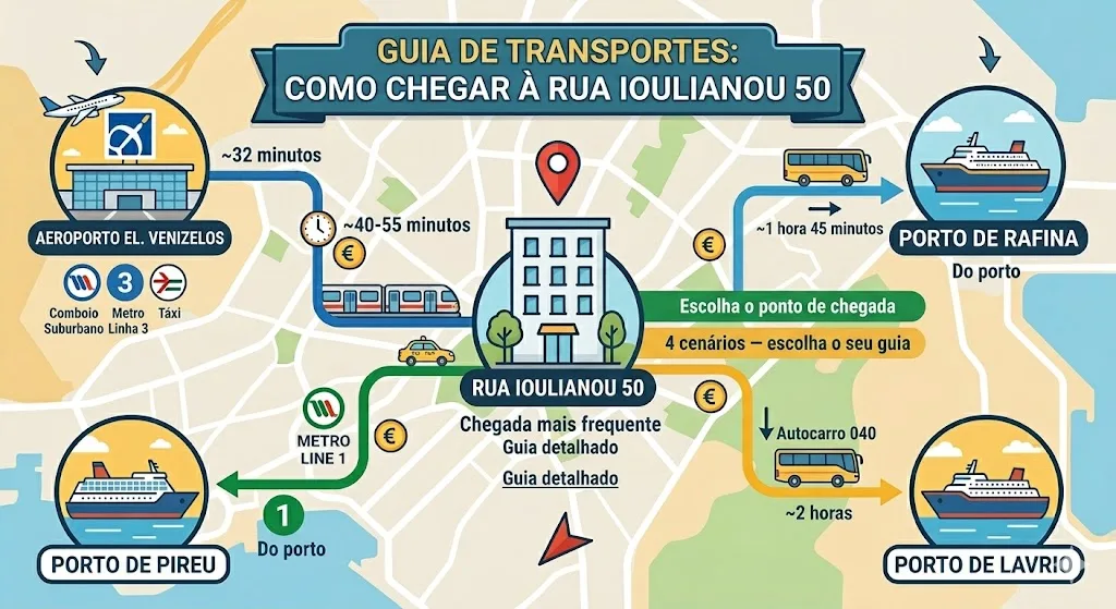 Guia de transportes: Como chegar à Ioulianou 50